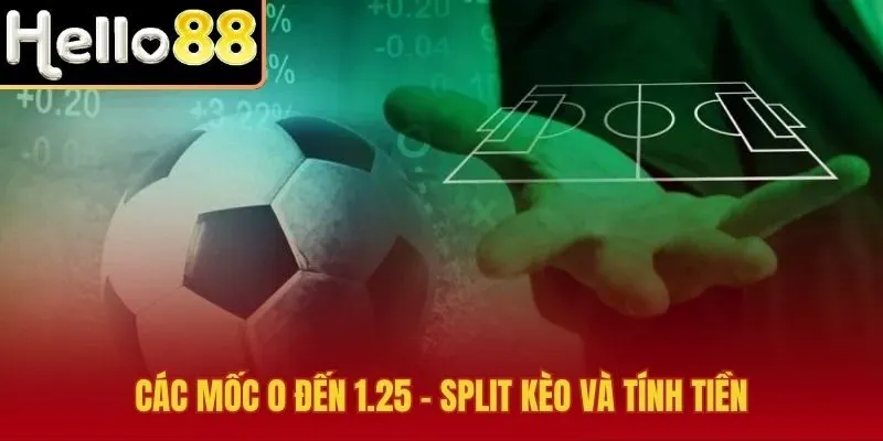Kèo Handicap qua mốc 0 đến 1.25 và split line